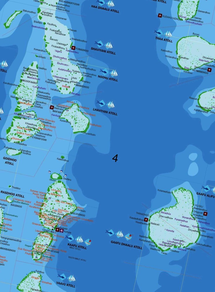 Карта Мальдивы